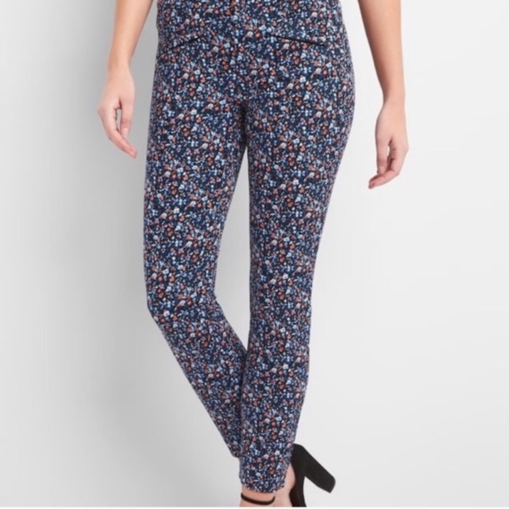 Gap floral skinny ankle jeans size 0 petite